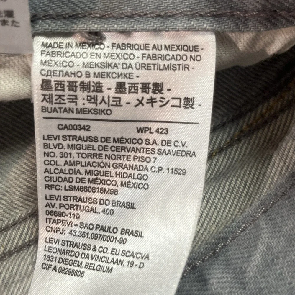 Levi's 501 Jeans Men's Dark Gray Denim Pockets Classic Straight Button Fly 40X30